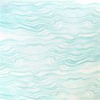 Tissu patchwork Shell Rummel vagues turquoises aquarelle - Time and Tide