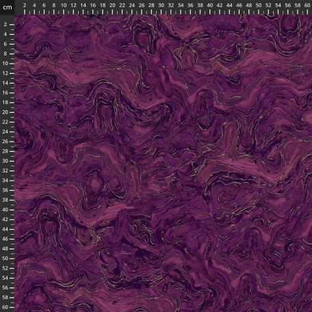 Tissu patchwork marbrures violet - Midas Touch