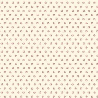 Tissu patchwork écru petite décoration rouge - Joy d'Edyta Sitar