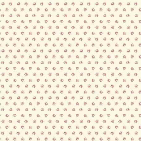 Tissu patchwork écru petite décoration rouge - Joy d'Edyta Sitar