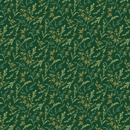 Tissu patchwork vert brins de seigle - Joy d'Edyta Sitar