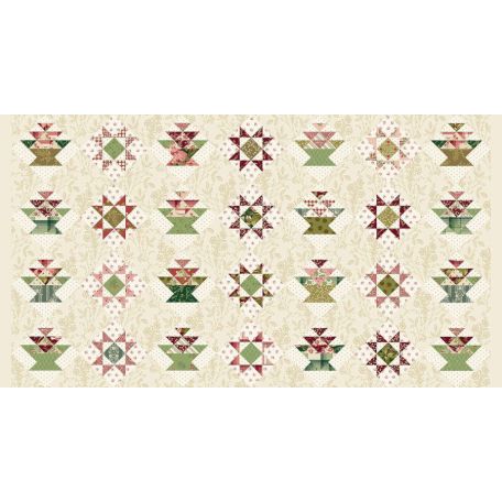 Panneau de tissu patchwork collection Joy d'Edyta Sitar