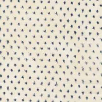 Tissu patchwork écru touches de bleu - Indigo Blooming de Debbie Maddy