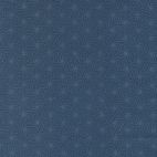 Tissu patchwork bleu étoile spirale ton-sur-ton - Indigo Blooming de Debbie Maddy