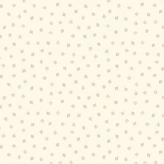 Tissu patchwork écru mini traits taupe et brique - Autumn Farmhouse de Kim Diehl