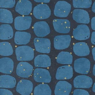 Tissu patchwork marine pastilles bleues - Flirtation de Zen Chic