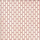 Tissu patchwork écru rayures étoilées rouges -American Gatherings