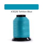 Fil Finesse pour quilting machine - Bleu Tahiti (Tahitian Blue) 3026
