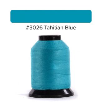 Fil Finesse pour quilting machine - Bleu Tahiti (Tahitian Blue) 3026