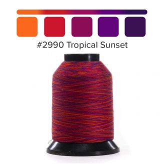 Fil Finesse pour quilting machine - dégradé Tropical Sunset 2990