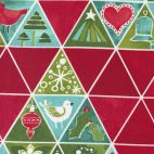 Tissu patchwork rouge triangles Noël - Winterly de Robin Pickens