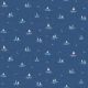 Tissu patchwork bleu petits voiliers - Nautical