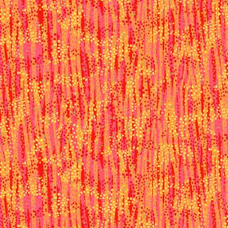 Tissu patchwork rouge orange Fire - Dewdrop