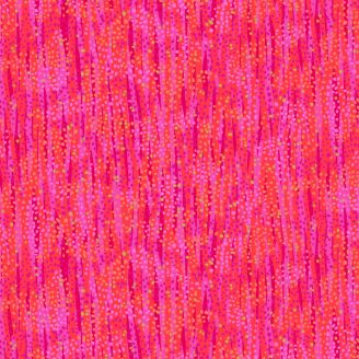 Tissu patchwork rose orange Wonderland - Dewdrop