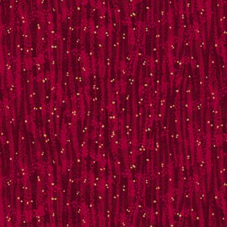 Tissu patchwork rouge cerise Cherry - Dewdrop