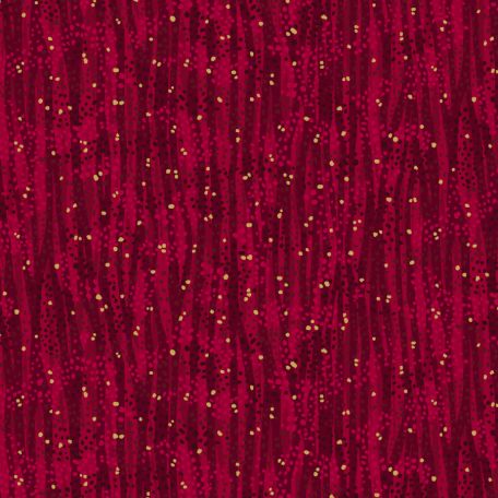 Tissu patchwork rouge cerise Cherry - Dewdrop