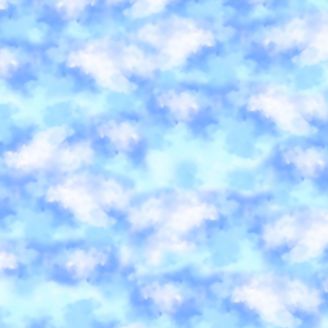 Tissu patchwork ciel moutonneux