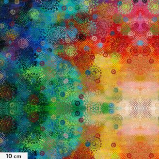 Tissu patchwork multicolore fleurs ton-sur-ton - Paper Trees de Sue Penn