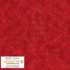 Tissu patchwork rouge foncé et poudre d'or - We love Christmas