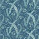 Tissu patchwork bleu fleurs cachemire - Beach House d'Edyta Sitar