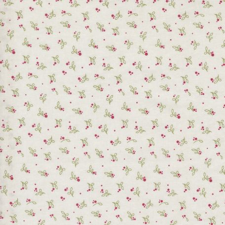 Tissu patchwork Crème et Fleurs de Houx - Pine Valley de BasicGrey